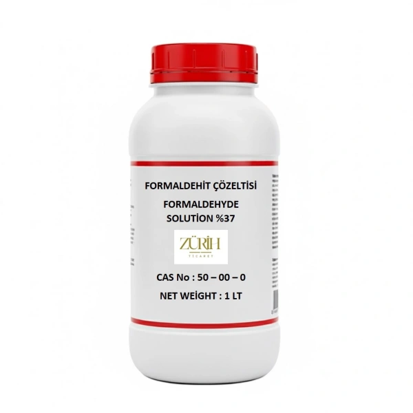 Formaldehit Çözeltisi %37 – 1 Litre (Formaldehyde Solution) – Yüksek Kalietli – Zurih Lab
