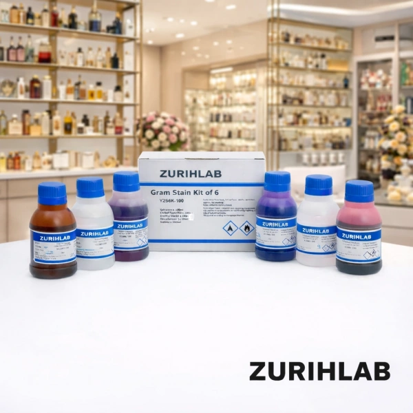 Gram Boyama Seti / (Kristal Violet + Sulu Fuksin + Lugol + Safranin + Decolorizer) - Yüksek Kaliteli Laboratuvar Solüsyonu Seti