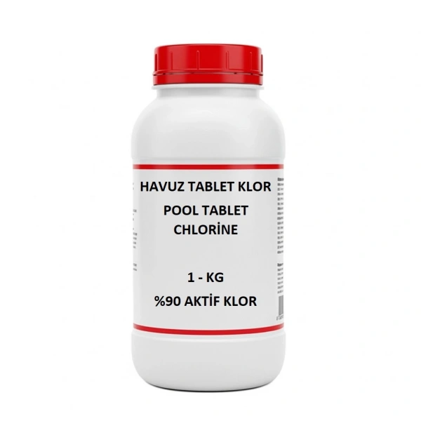 Havuz Tablet Klor 1 KG – Pool Tablet Chlorine - %90 Aktif Klor – Yüksek Kaliteli