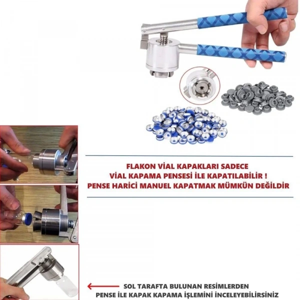 Kapaklı Tıpalı Flakon Cam Şişe 50ml - 100 Adetlik Toptan Set