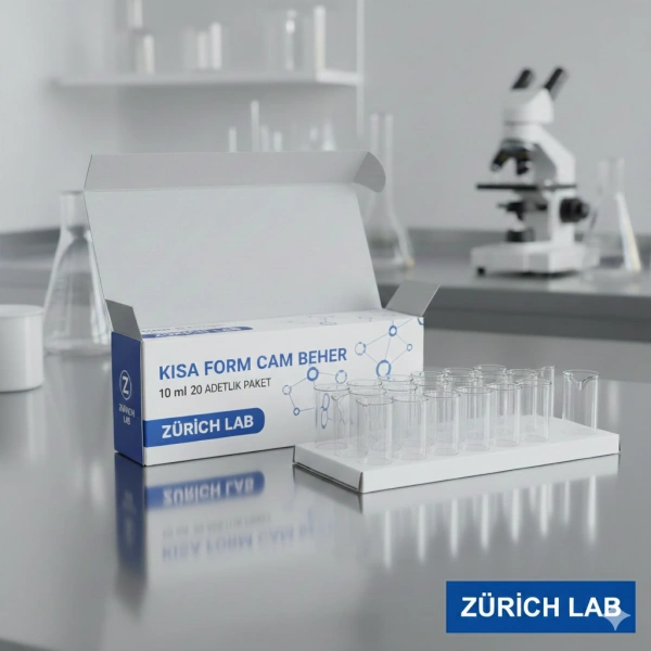 Kısa Form Cam Beher (Beaker) 10 mL - 20 Adetlik Set - Yüksek Kaliteli