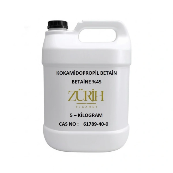 Kokamidopropil Betain 5 Kg - Betain 45 - Cocoamidopropyl Betaine - Betaine %45 - Cosmetic Grade