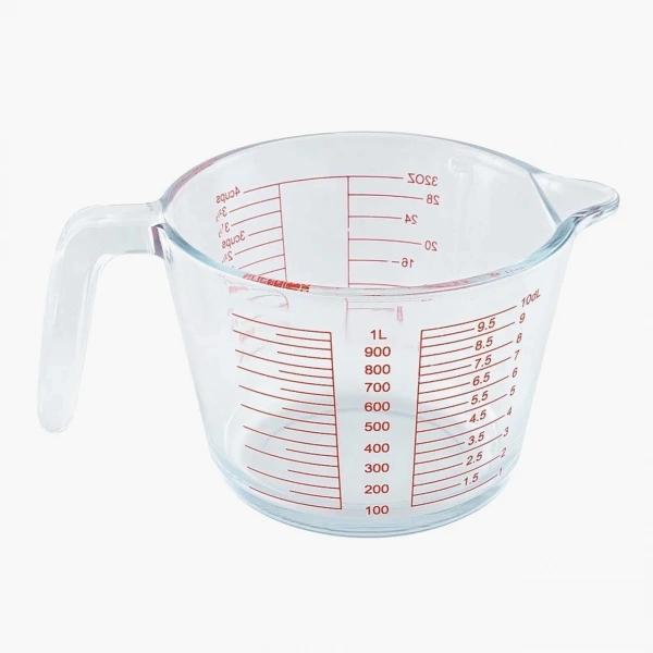 Kulplu Cam Ölçü Kabı Beher 1000 mL - Yüksek Kaliteli