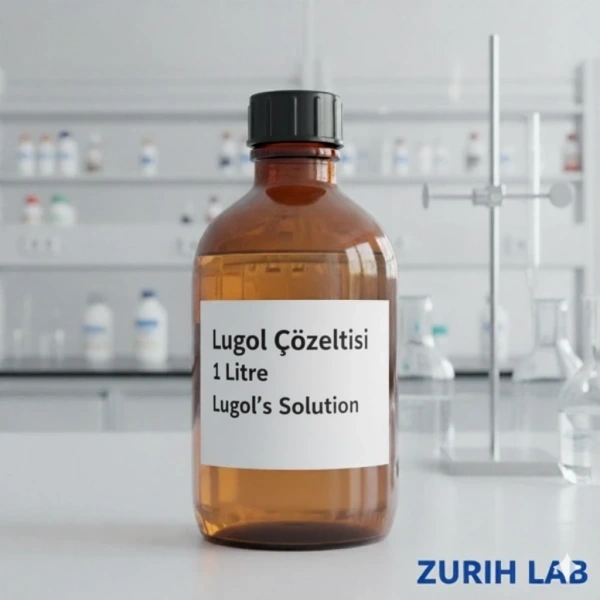 Lugol Çözeltisi 1 Litre - Lugol’s Solution - Cam Şişe | Analiz ve Laboratuvar Kullanımı İçin