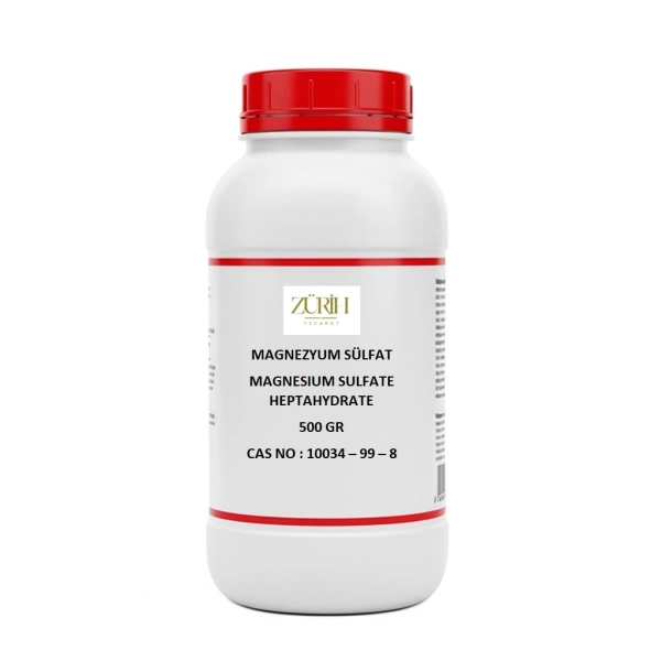 Magnezyum Sülfat 500 Gr. - Farma Kalite - Magnesium Sulfate Heptahydrate USP