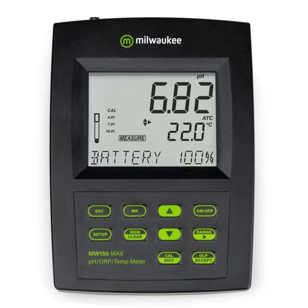 Masaüstü pH ORP Sıcaklık Ölçer - pH metre - Geniş LCD Ekran