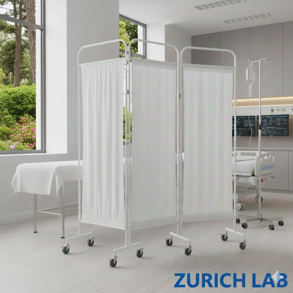 Medikal Paravan (3 Kanatlı) Zurih Lab - Yüksek Kaliteli