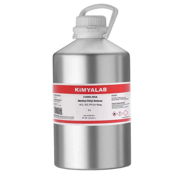 Metil Etil Keton 5 Litre Alüminyum Şişe - Methyl Ethyl Ketone (Cas No: 78-93-3)