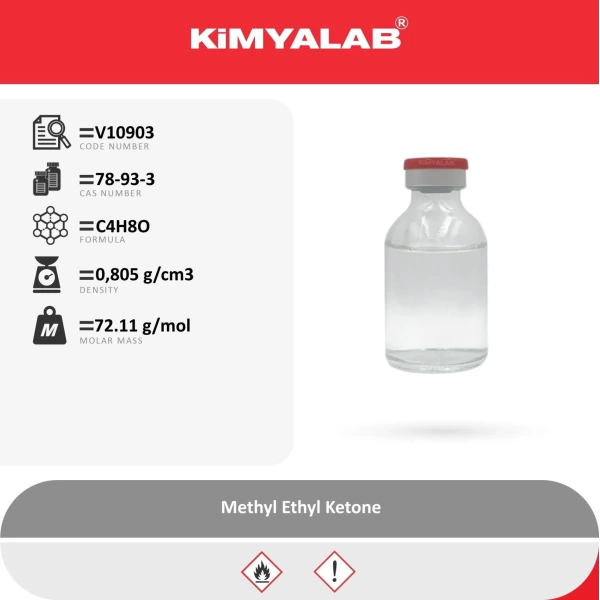 Metil Etil Keton 5 Litre Alüminyum Şişe - Methyl Ethyl Ketone (Cas No: 78-93-3)