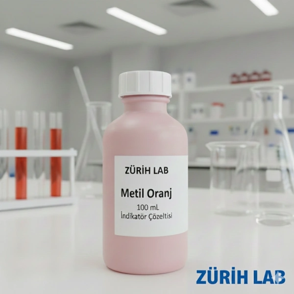 Metil Oranj 100 mL İndikatör Çözeltisi | Methyl Orange - Yüksek Kaliteli - Zurih Lab