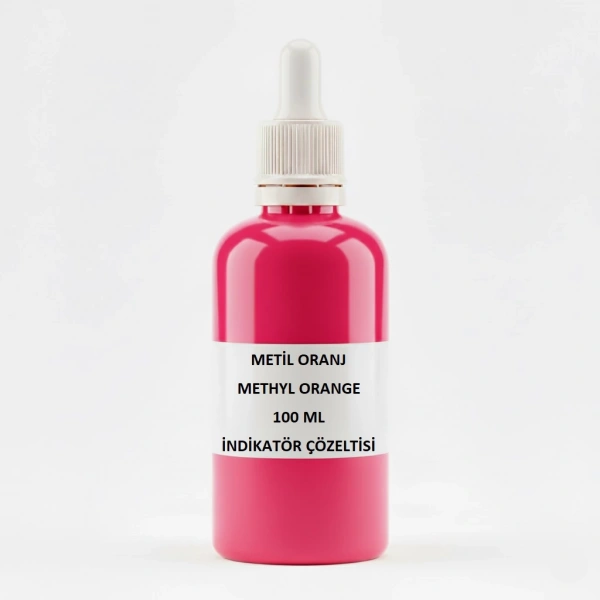 Metil Oranj 100 mL İndikatör Çözeltisi | Methyl Orange - Yüksek Kaliteli - Zurih Lab