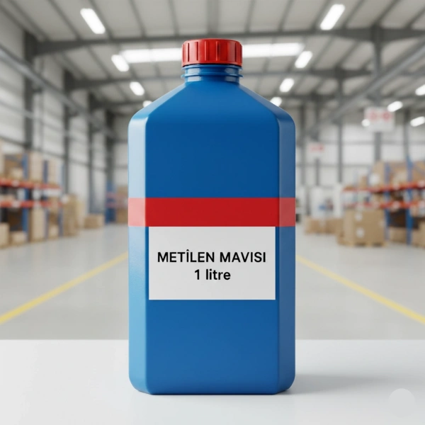 Metilen Mavisi 1 Litre – Methylene Blue Sıvı Form / HDPE Şişe – Yüksek Kaliteli | Zurih Lab