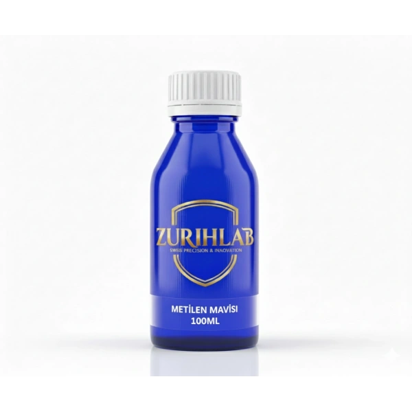 Metilen Mavisi 100 mL (Sıvı Form) - Methylene Blue - 100 mL / HDPE Şişe - Yüksek Kaliteli