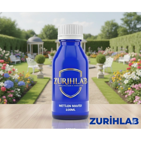 Metilen Mavisi 100 mL (Sıvı Form) - Methylene Blue - 100 mL / HDPE Şişe - Yüksek Kaliteli