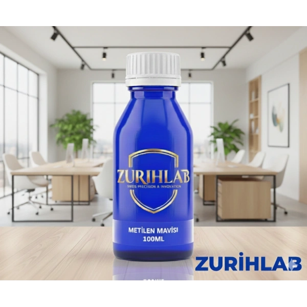 Metilen Mavisi 100 mL (Sıvı Form) - Methylene Blue - 100 mL / HDPE Şişe - Yüksek Kaliteli