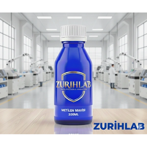 Metilen Mavisi 100 mL (Sıvı Form) - Methylene Blue - 100 mL / HDPE Şişe - Yüksek Kaliteli