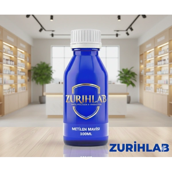 Metilen Mavisi 100 mL (Sıvı Form) - Methylene Blue - 100 mL / HDPE Şişe - Yüksek Kaliteli