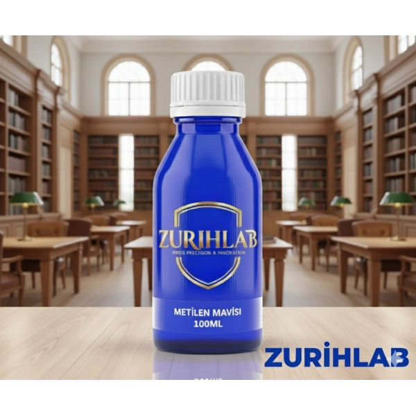 Metilen Mavisi 100 mL (Sıvı Form) - Methylene Blue - 100 mL / HDPE Şişe - Yüksek Kaliteli