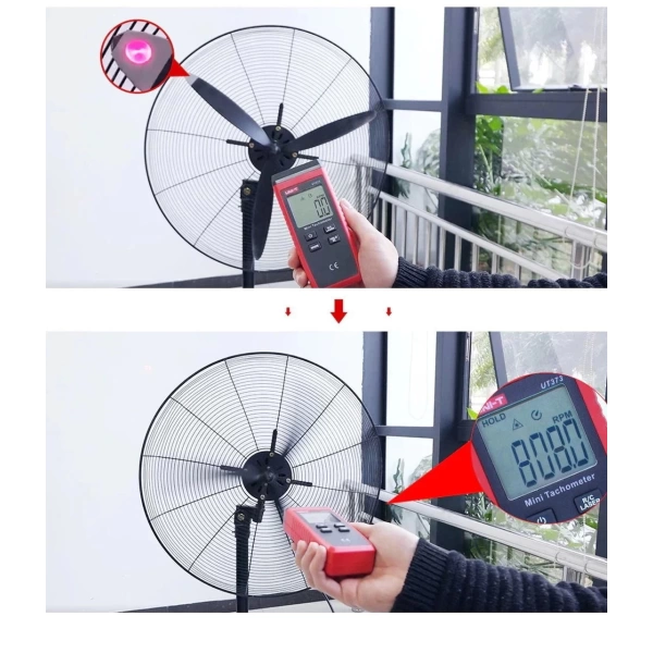 Mini Takometre - Dijital Lazer RPM Hız Ölçer