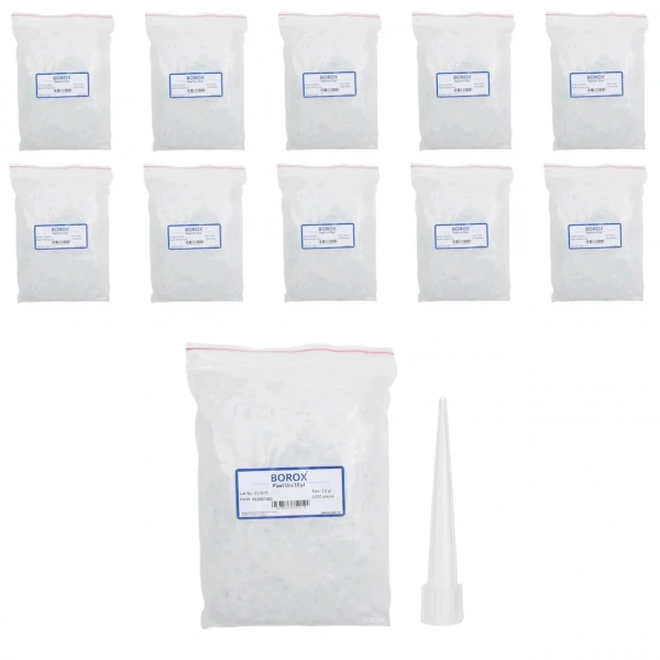 Otomatik Pipet Ucu 10 µl Şeffaf - Non Steril - 10.000 Adetlik Toptan Set