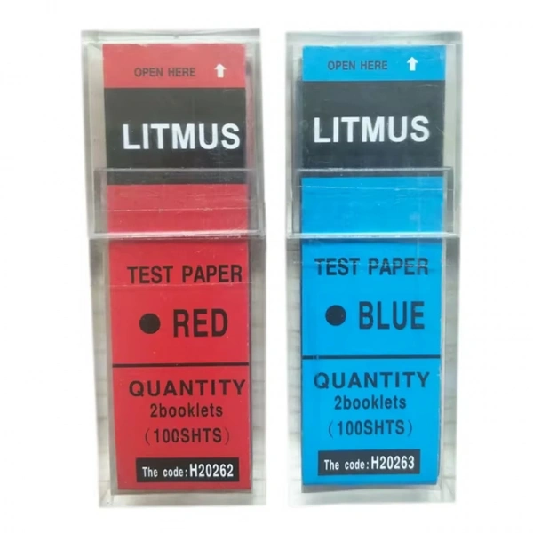 pH Turnusol Kağıdı Seti - (100 Test Mavi+100 Test Kırmızı Strip) - Yüksek Kaliteli