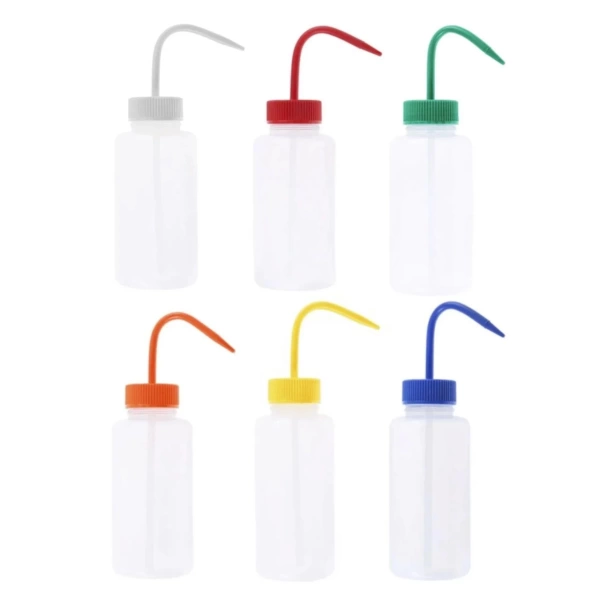 Piset 500 ml - Geniş Boyunlu Yıkama Şişesi - 6 Adetlik Set