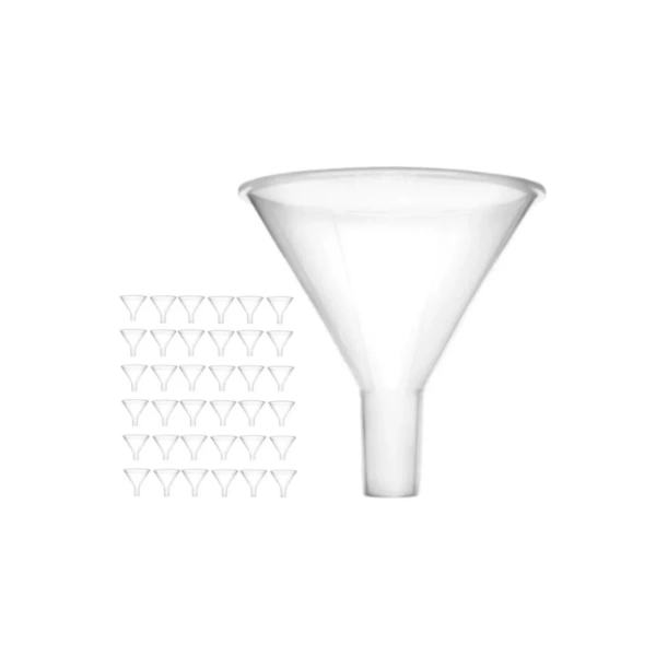 Plastik Laboratuvar Huni 80 mm - 12 Adetlik Toptan Set