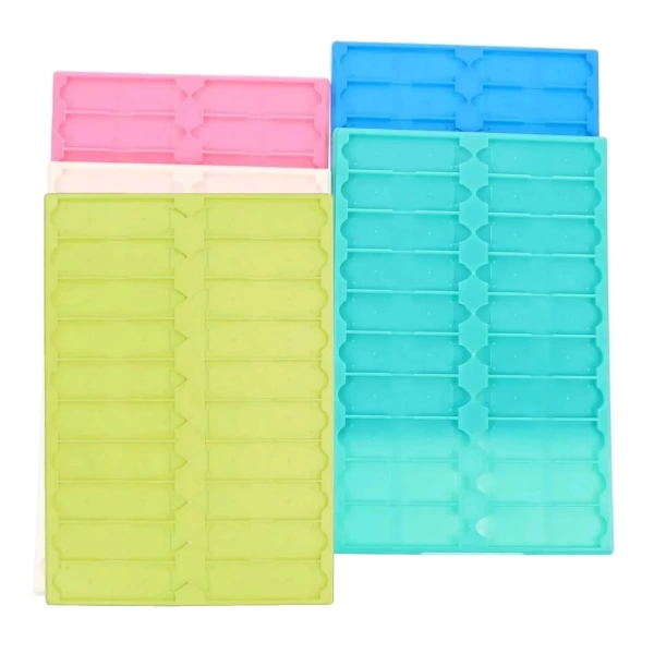 Plastik Mikroskop Slayt Saklama Kabı - Slide Kutusu 20li - Lamel Taşıma Standı - 5 Renklik Set