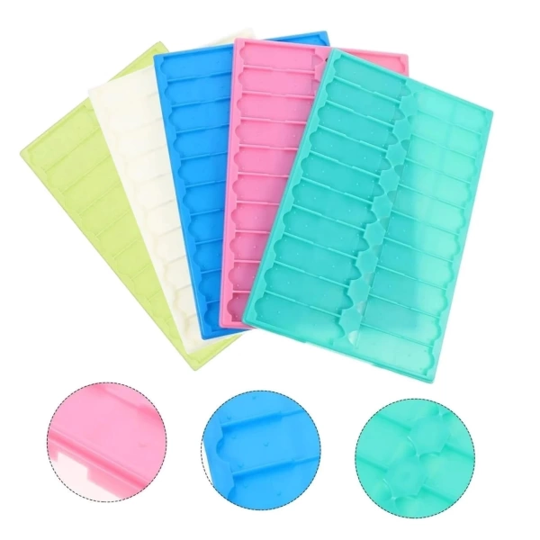 Plastik Mikroskop Slayt Saklama Kabı - Slide Kutusu 20li - Lamel Taşıma Standı - 5 Renklik Set