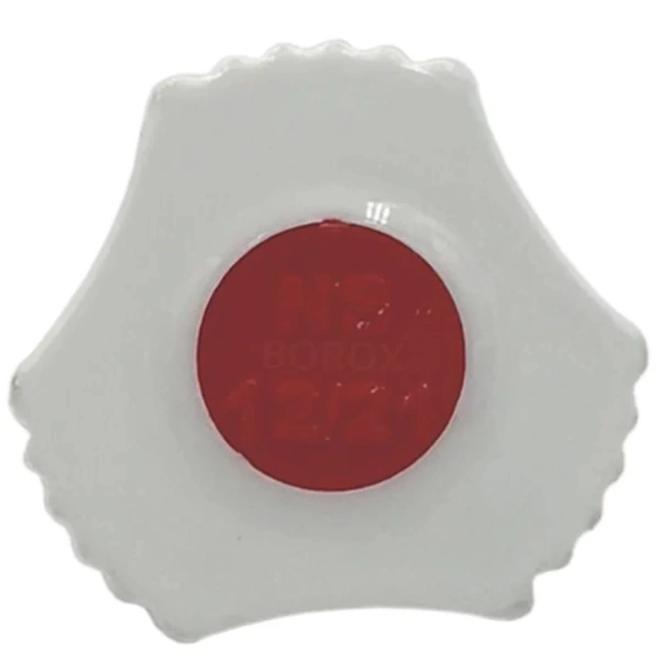 Plastik Sızdırmaz Tıpa (Kapak) 12/21 Şilifli - Üçgen Form - 100 Adetlik Toptan Set