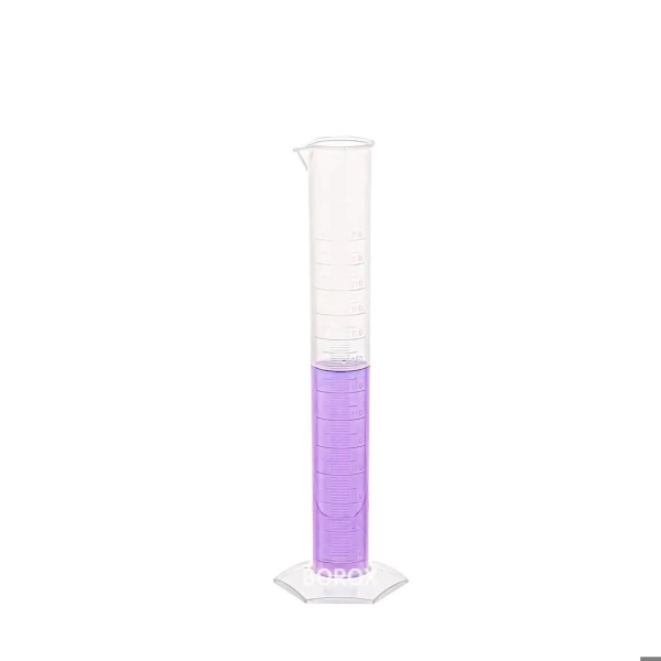Plastik Uzun Form Mezür 250 mL - Kabartma Skala - 24 Adetlik Toptan Set - Yüksek Kaliteli