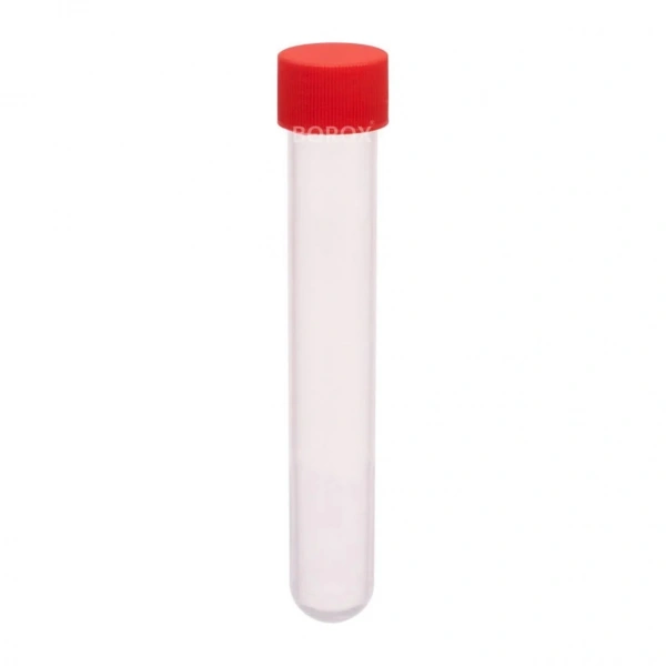 Plastik Vida Kapaklı Deney Tüpü (Test Tüpü) 10 mL - 16x100mm - 100 Adetlik Toptan Set