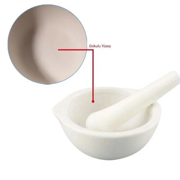 Porselen Havan Tokmaklı 150 mL - Yüksek Kaliteli