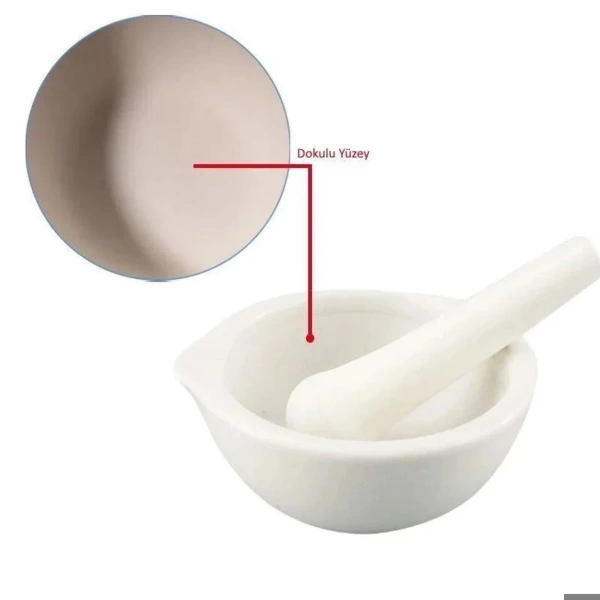 Porselen Havan Tokmaklı 500 mL - Yüksek Kaliteli