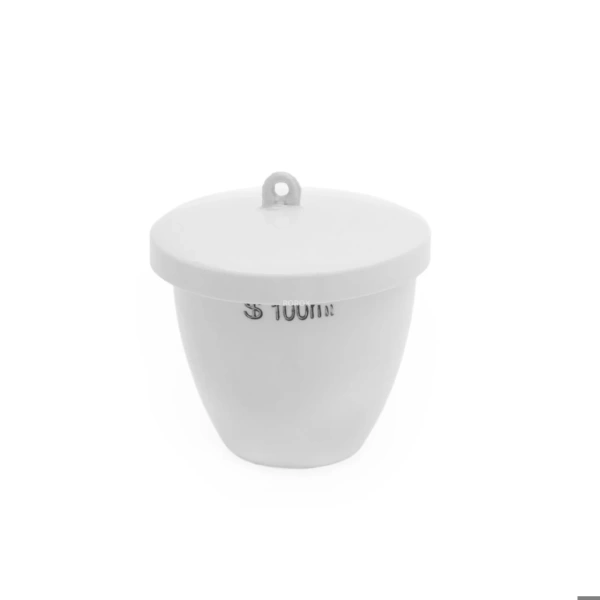 Porselen Kroze Kapaklı Pota 100 mL - 10 Adetlik Toptan Set - Yüksek Kaliteli