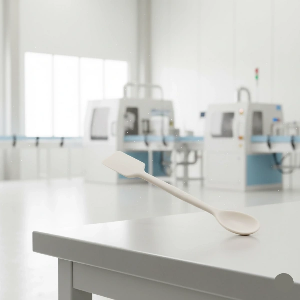 Porselen Spatül 17 cm - Dayanıklı ve Laboratuvar Kullanımına Uygun - Zurih Lab & Zürih Ticaret