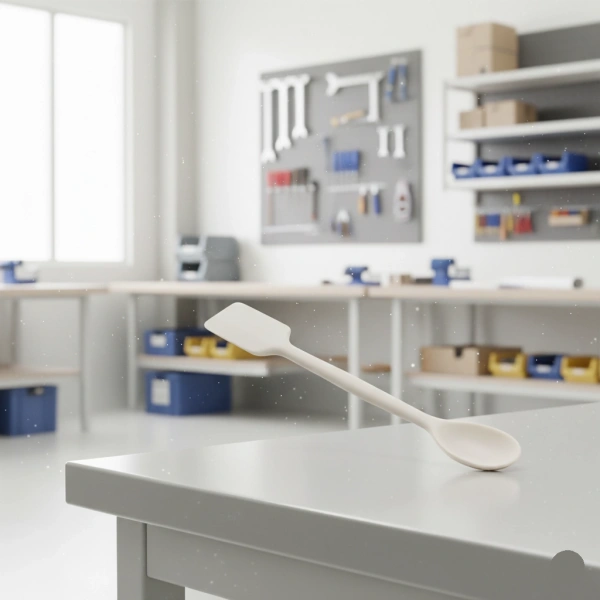 Porselen Spatül 17 cm - Dayanıklı ve Laboratuvar Kullanımına Uygun - Zurih Lab & Zürih Ticaret