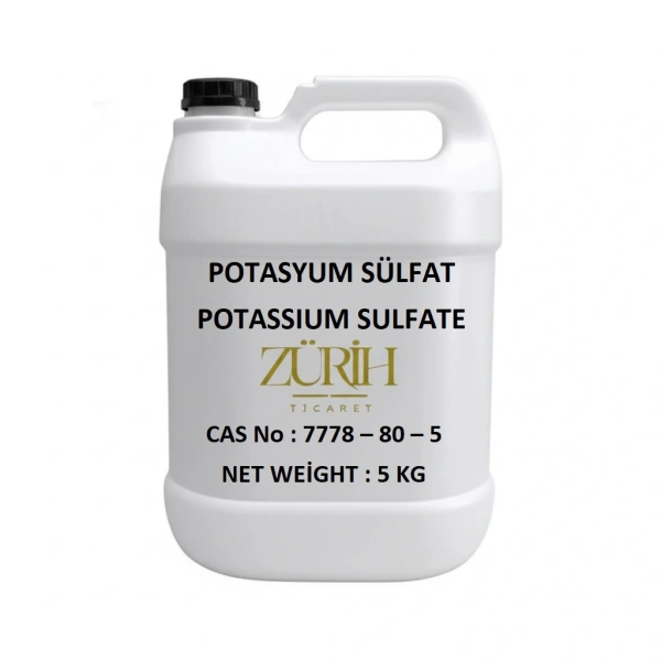 Potasyum Sülfat 5 KG - Potassium Sulfate Powder - Yüksek Kaliteli Kimyasal - Zurih Lab