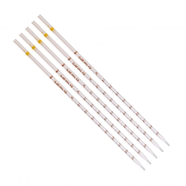 Serolojik Pipet - Cam Dereceli Pipet 1 mL - 5 Adetlik Set