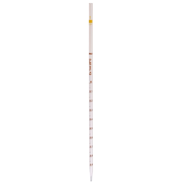 Serolojik Pipet - Cam Dereceli Pipet 1 mL - 5 Adetlik Set