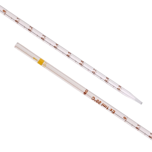 Serolojik Pipet - Cam Dereceli Pipet 1 mL - 5 Adetlik Set