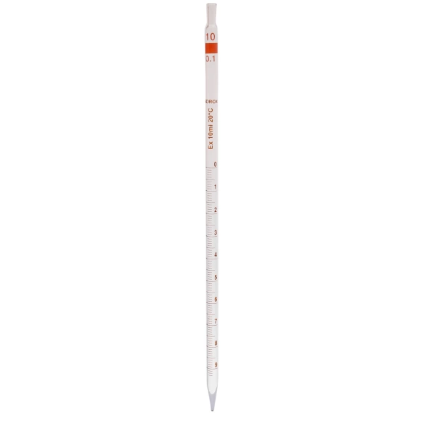 Serolojik Pipet - Cam Dereceli Pipet 10 mL - 5 Adetlik Set