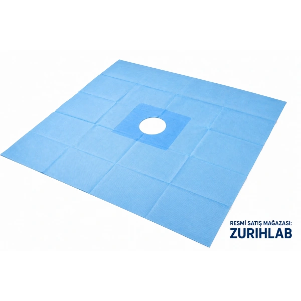 Steril Delikli Örtü 75x75 cm - Tek Kullanımlık