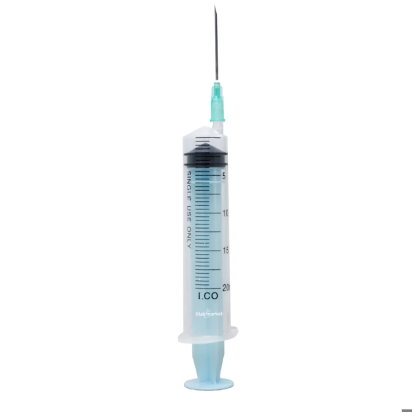 Steril Enjektör Şırınga 20cc (20mL) - 3 Parça - 100 Adetlik Set