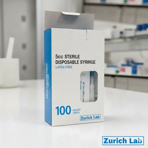 Steril Enjektör Şırınga 5cc (5mL) - 3 Parça - 100 Adetlik Set