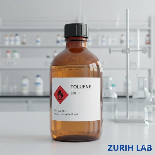 Toluen 500 ml (Metil Benzen - Toluene) | Yüksek Kaliteli - Zurih Lab & Zürih Ticaret
