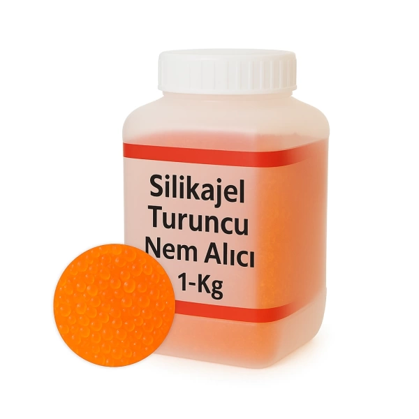 Turuncu Silikajel Nem Alıcı 1 Kg - Küf Önleyici İndikatörlü