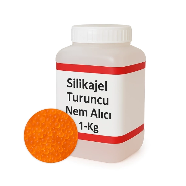 Turuncu Silikajel Nem Alıcı 1 Kg - Küf Önleyici İndikatörlü