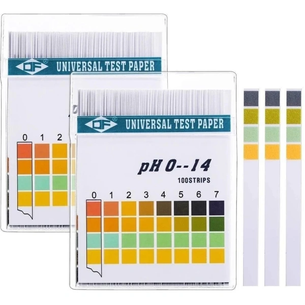 Universal İndikatör Test Kağıtları - pH Kağıdı - (0/14) pH Metre - 100 Adetlik Kutu