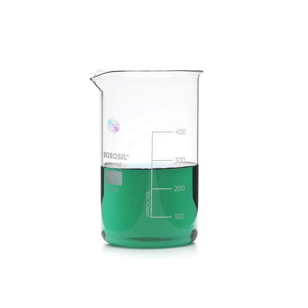 Uzun Form Cam Beher 500 mL - Isıya Dayanıklı Beaker